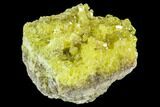 Bright Yellow Sulfur Crystals on Matrix - Bolivia #104770-1